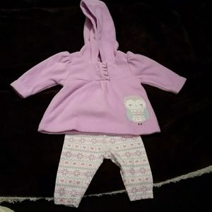 Child of mine (Carter's) newborn hoodie and pant